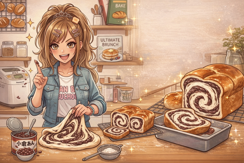 部長とあん食パン