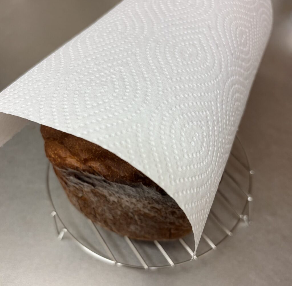 黒糖パン_荒熱取り