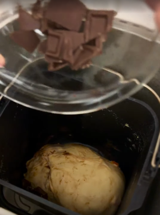 チョコ投入