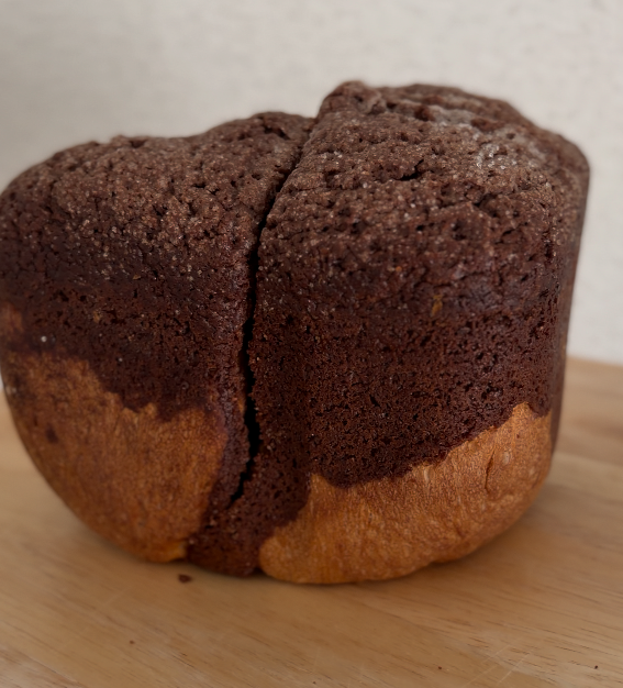 チョコメロンパン横から